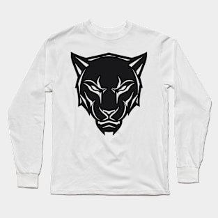 panther black head t-shirt Long Sleeve T-Shirt